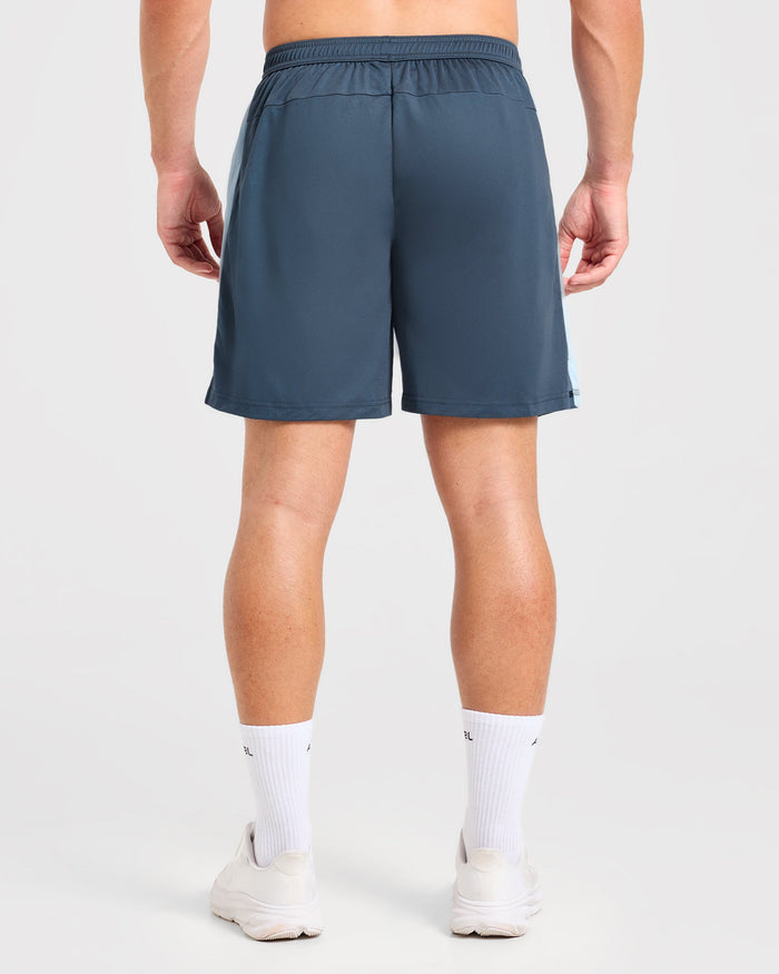 Active Shorts - Muted Navy/Light Blue