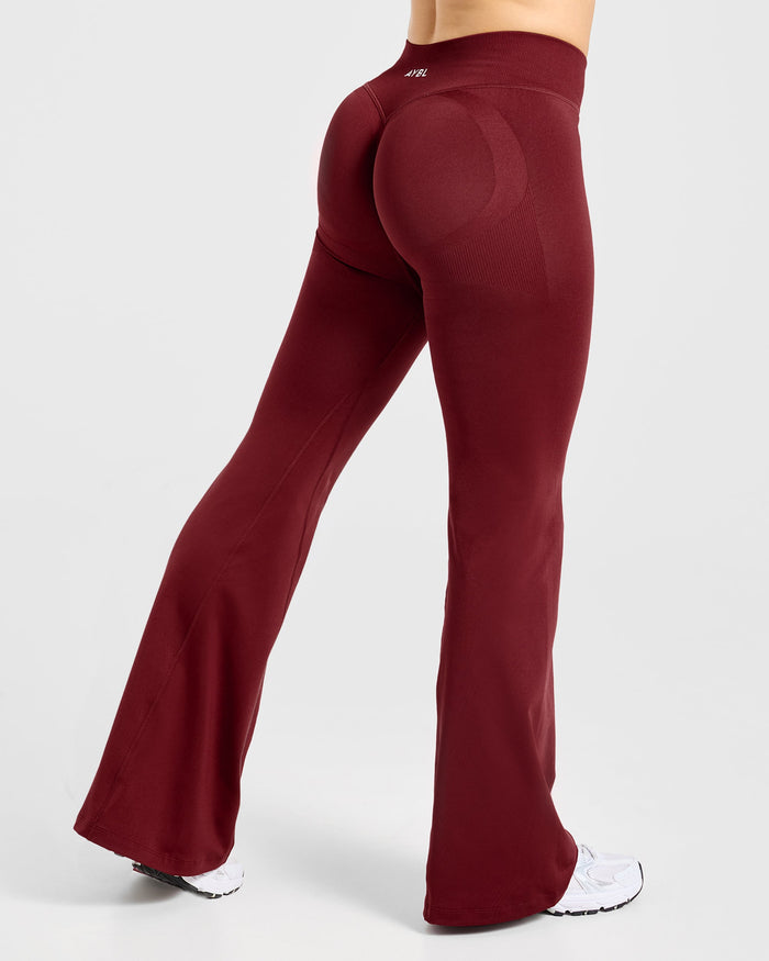 Adapt Seamless Flared Leggings - Autumn Red