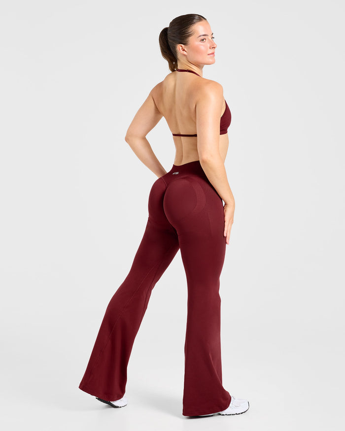 Adapt Seamless Flared Leggings - Autumn Red