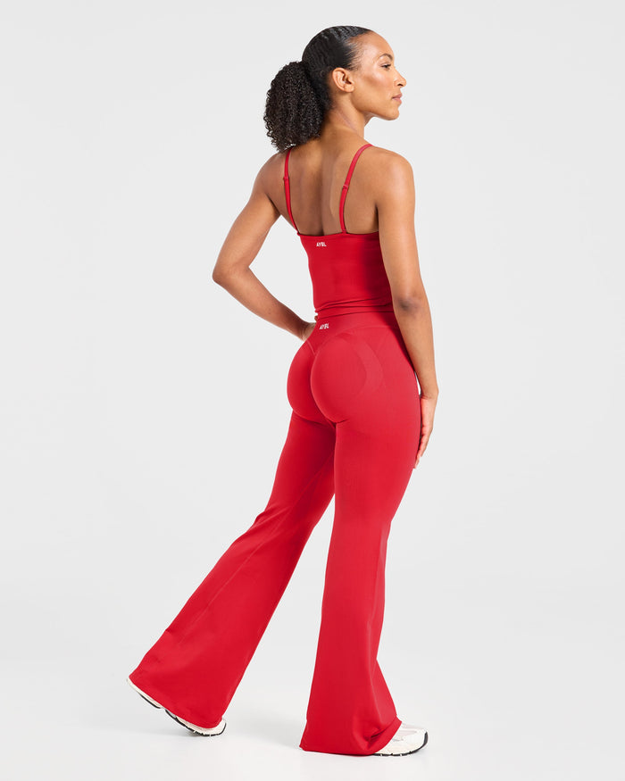 Adapt Seamless Flared Leggings - Salsa Red