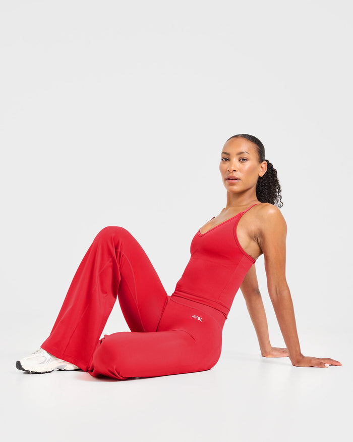 Adapt Seamless Flared Leggings - Salsa Red