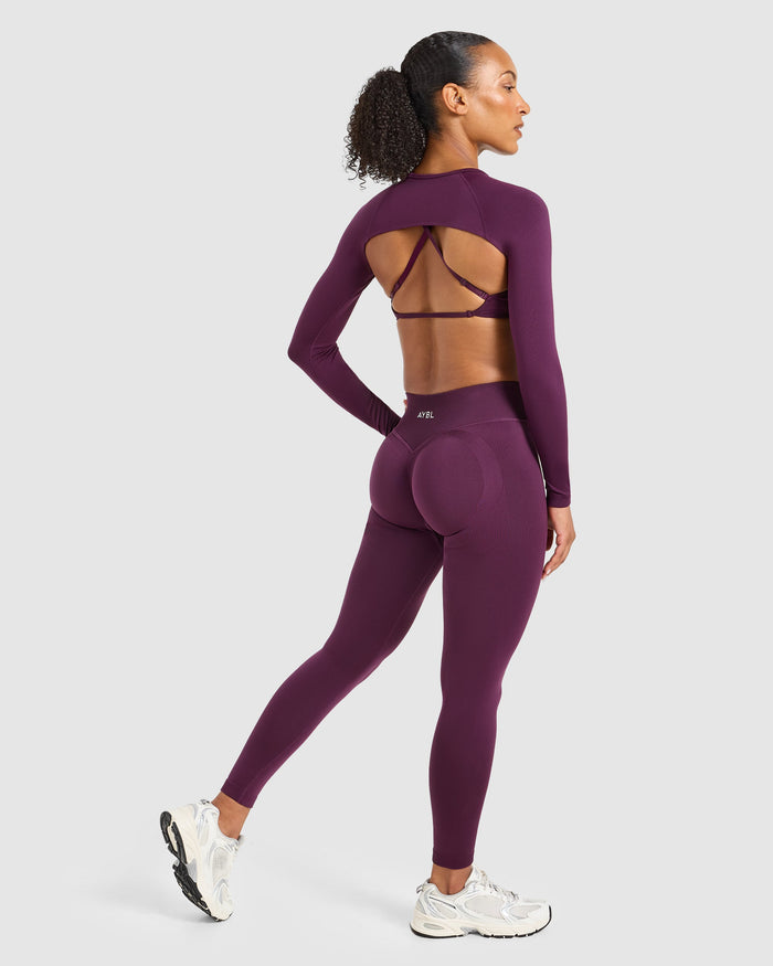 Adapt Seamless Shrug - Midnight Plum