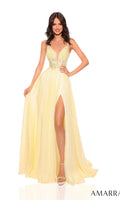 Light Yellow Amarra Long Formal Dress 88834