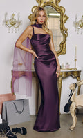 Eggplant Amoris Long Prom Dress t729