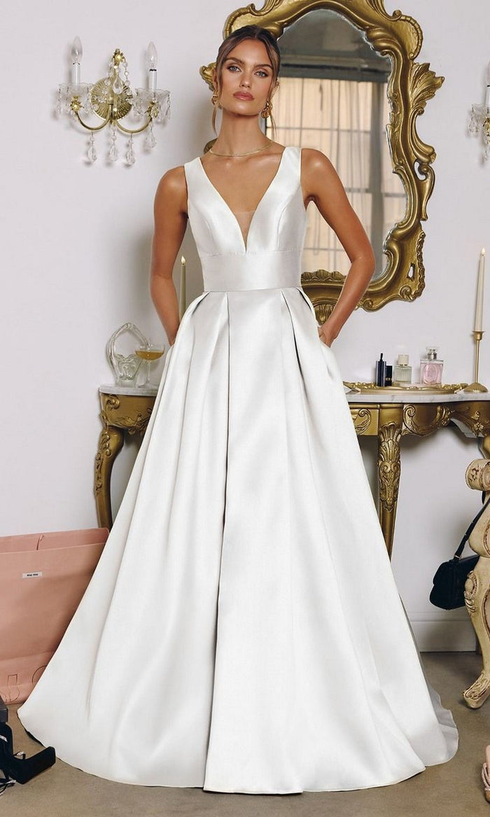 Off White Amoris Long Prom Dress t814w