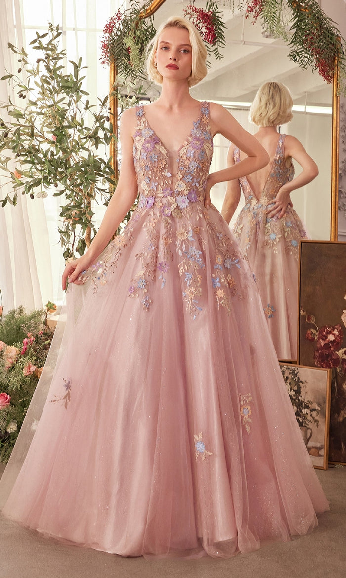 Mauve Andrea and Leo Long Formal Dress A1394
