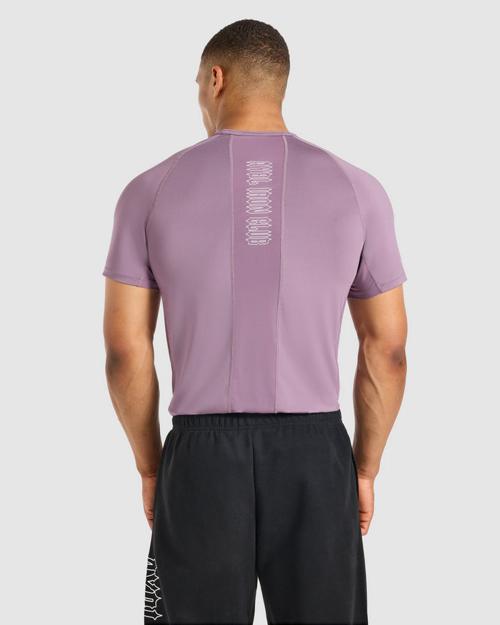 AYBL Iron Club Compression Relaxed T Shirt - Midnight Purple