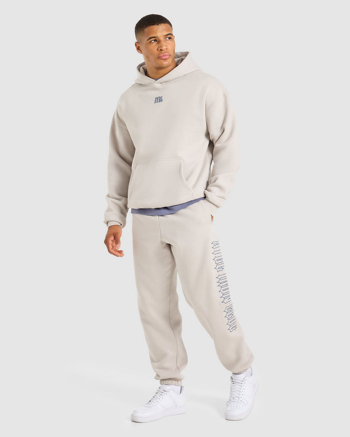 AYBL Iron Club Oversized Joggers - Cloud Grey