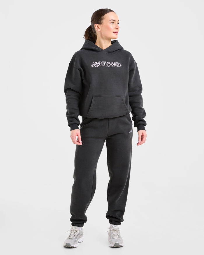 AYBL Sports Outline Oversized Joggers - Charcoal