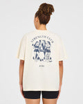 AYBL Strength Club Oversized T Shirt - Cream