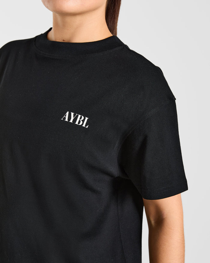 AYBL Strength Co Oversized T Shirt - Black