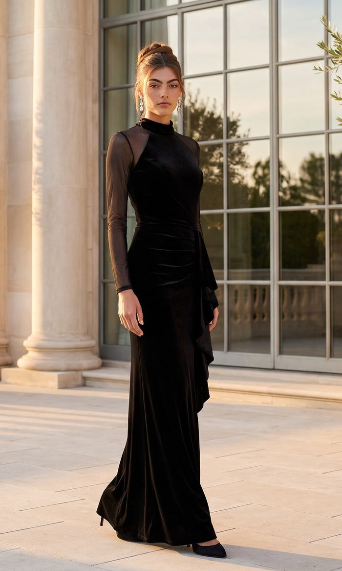 Betsy & Adam Long Formal Dress A25351