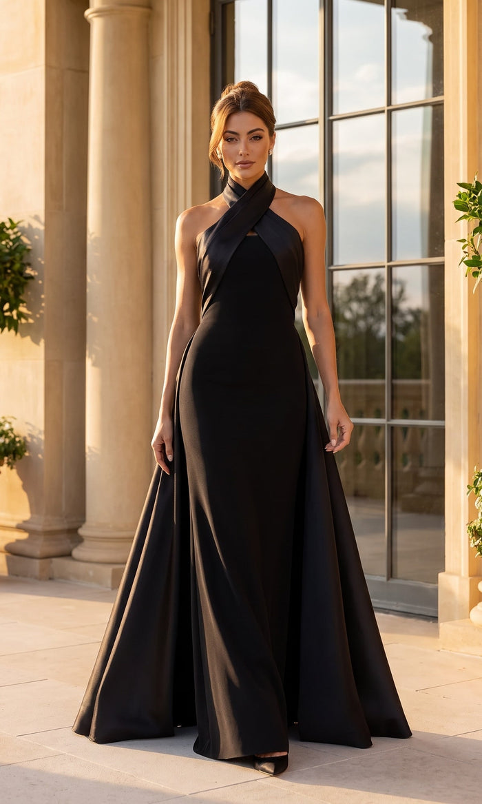 Black Betsy & Adam Long Formal Dress A27272