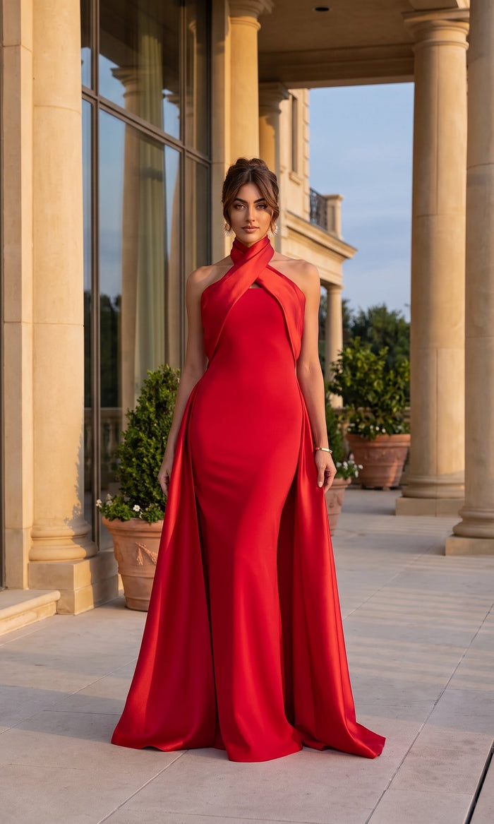 Red Betsy & Adam Long Formal Dress A27272