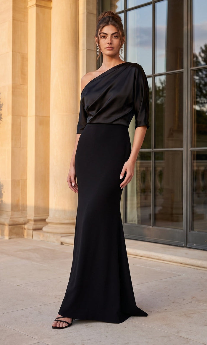 Black Betsy & Adam Long Formal Dress A27800