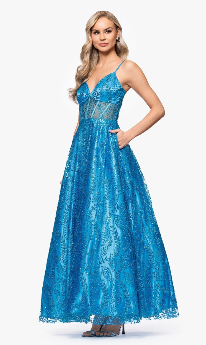 Blondie Nites Long Formal Dress 4534BN