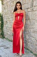 Red Blondie Nites Long Formal Dress 5075BN