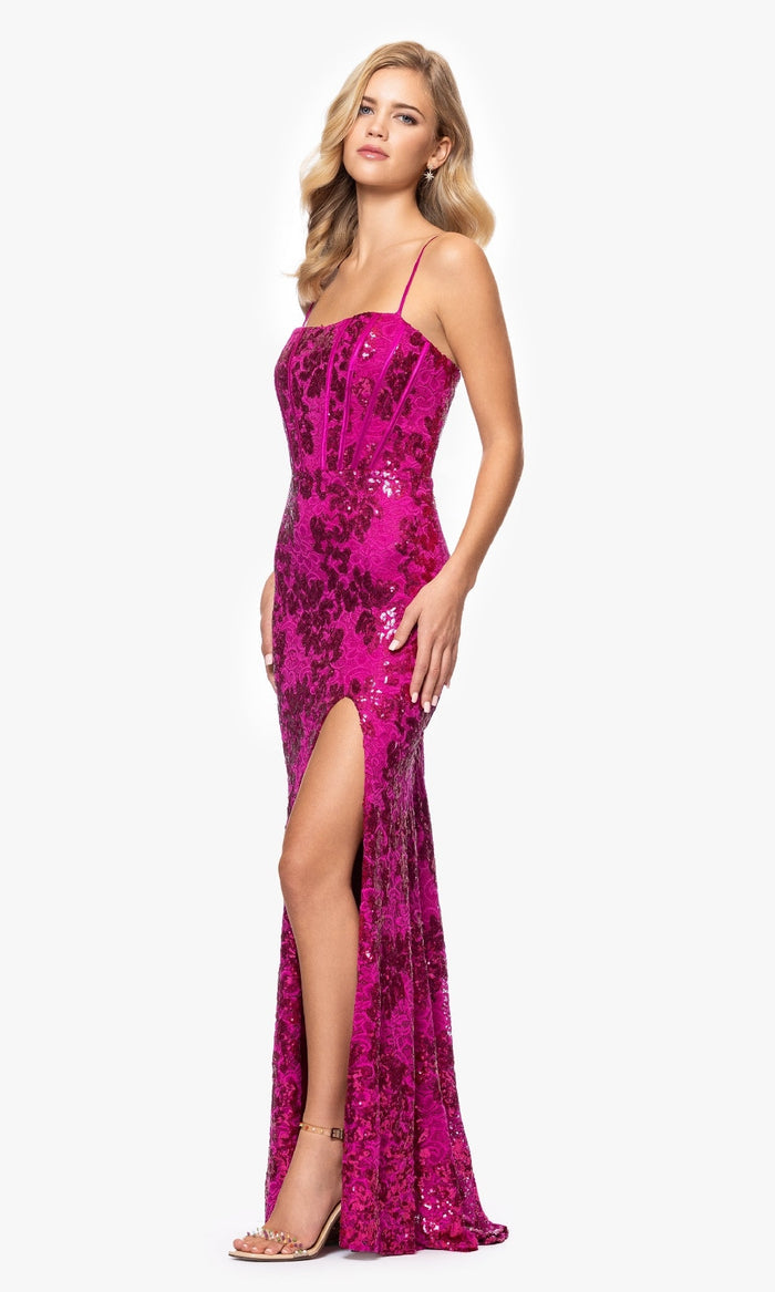 Blondie Nites Long Formal Dress 5247BN