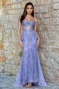 Periwinkle Blondie Nites Long Formal Dress 5315BN