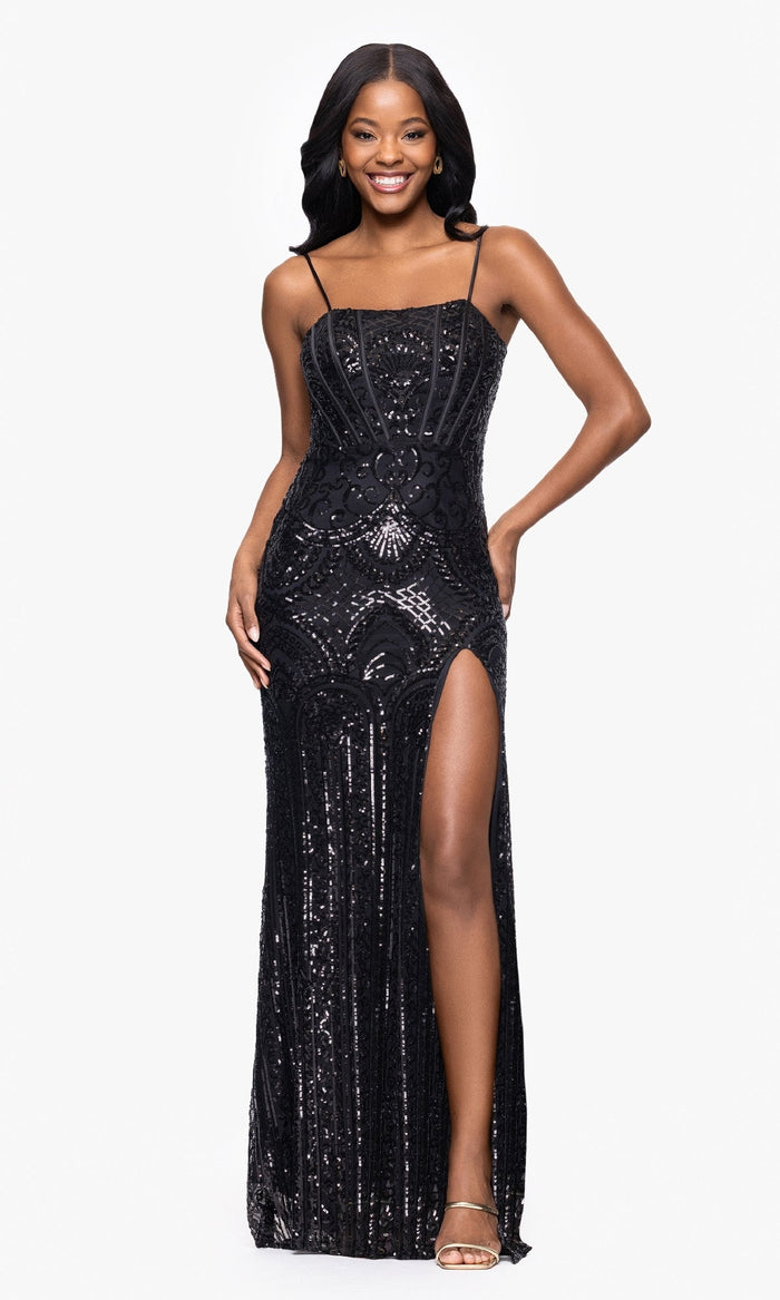 Blondie Nites Long Formal Dress 5327BN