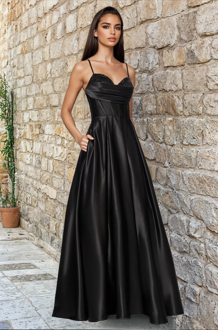 Black Blondie Nites Long Formal Dress 5333BN