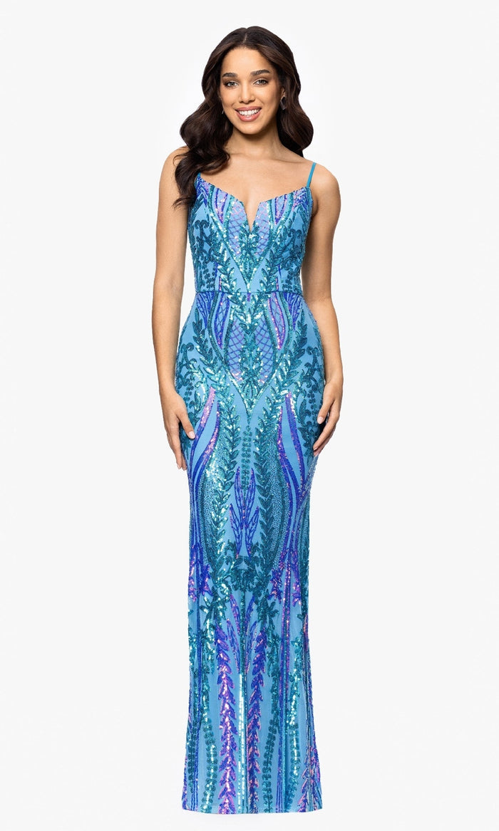 Blondie Nites Long Formal Dress 5358BN