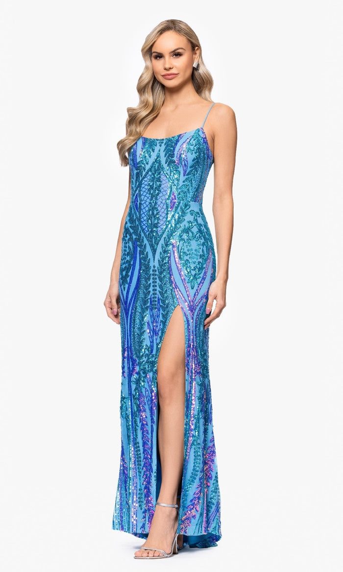 Blondie Nites Long Formal Dress 5493BN
