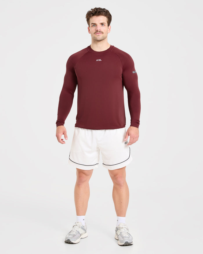 Cam Kissel x Seamless Long Sleeve - Burgundy