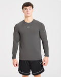 Cam Kissel x Seamless Long Sleeve - Charcoal