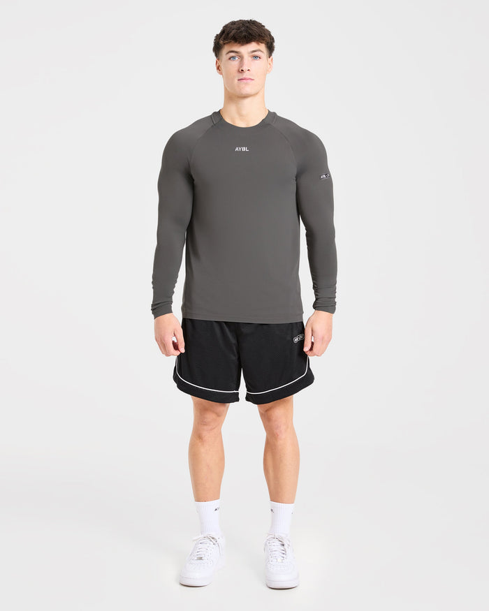 Cam Kissel x Seamless Long Sleeve - Charcoal