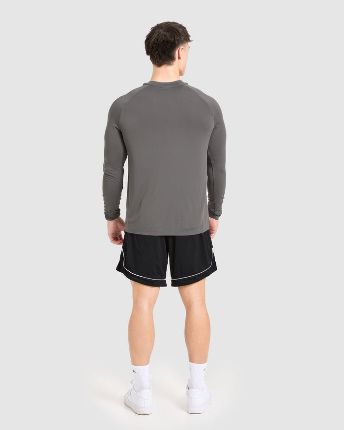 Cam Kissel x Seamless Long Sleeve - Charcoal