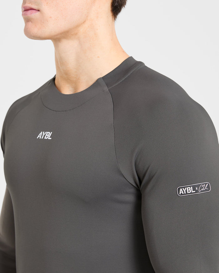 Cam Kissel x Seamless Long Sleeve - Charcoal