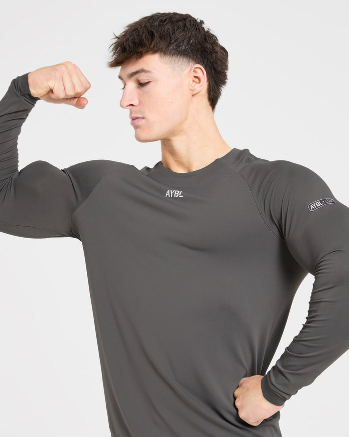 Cam Kissel x Seamless Long Sleeve - Charcoal