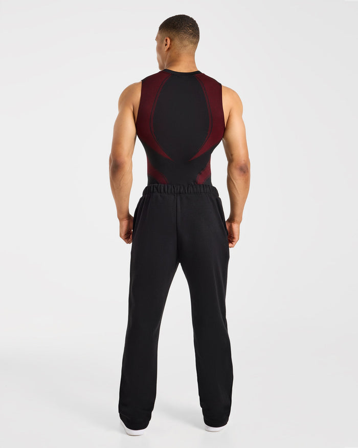 Charge Seamless Tank - Black/Red