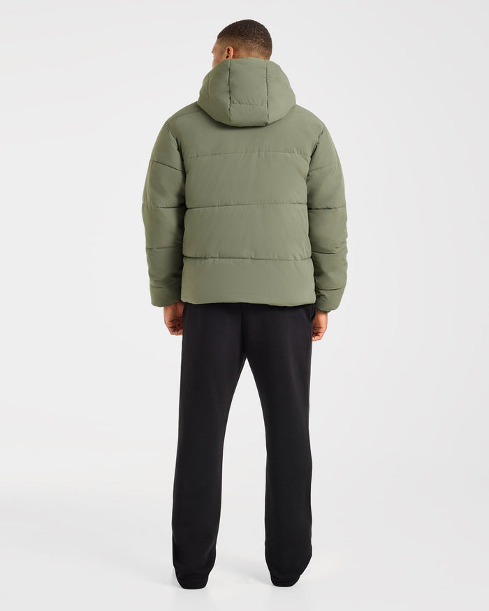 Classic Puffer Coat - Khaki