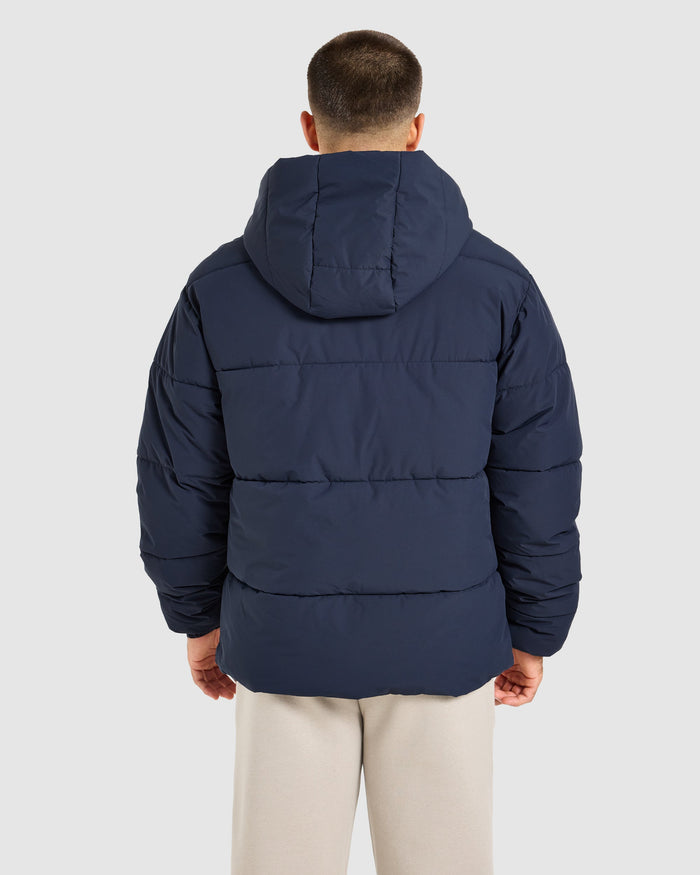 Classic Puffer Coat - Navy