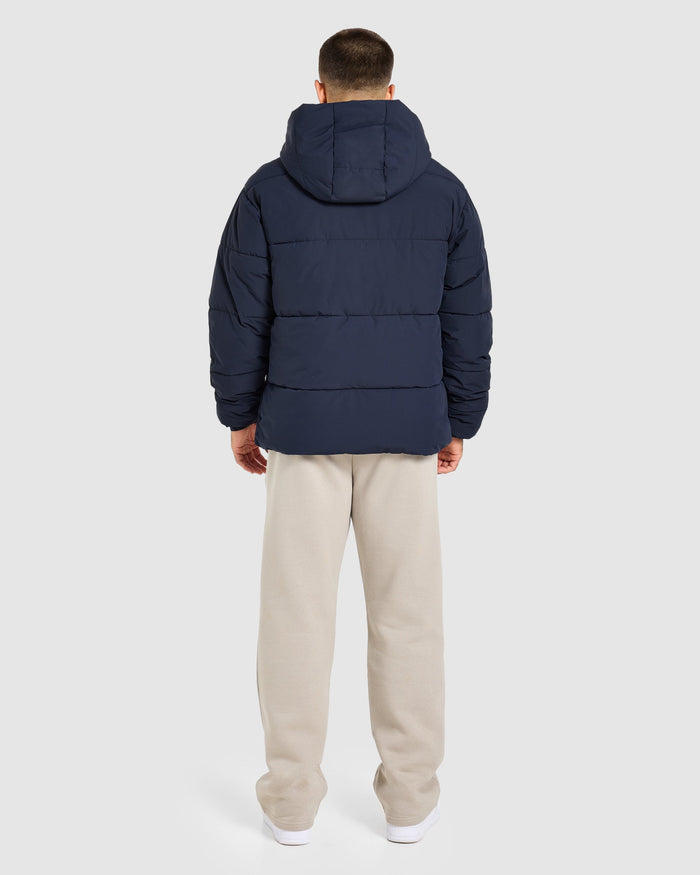 Classic Puffer Coat - Navy