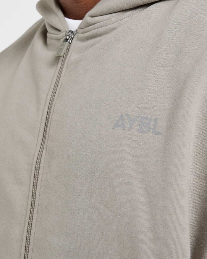 Craft Oversized Zip Up Hoodie - Misty