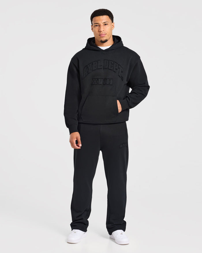 Effortless Oversized Hoodie - Black
