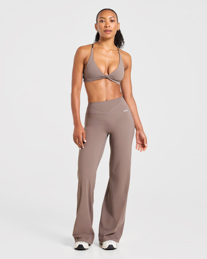 Engage Straight Leg Leggings - Warm Taupe