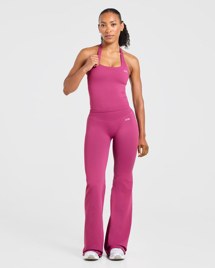 Enhance Seamless Flared Leggings - Dusky Rose