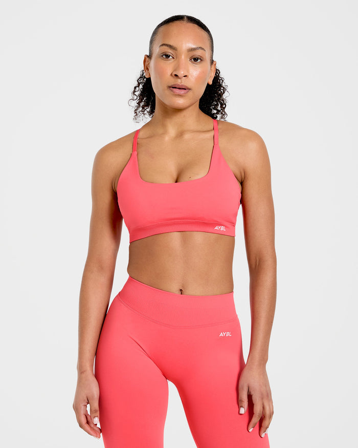 Enhance Seamless Sports Bra - Summer Coral