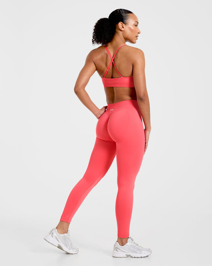 Enhance Seamless Sports Bra - Summer Coral