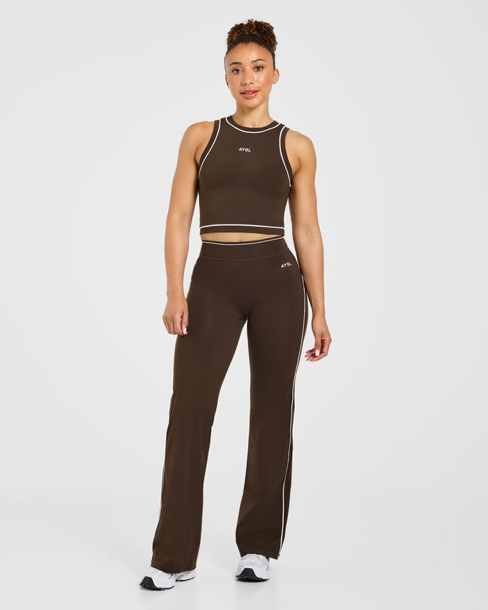 Form Flared Leggings - Coffee Bean