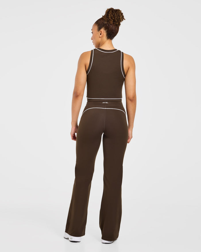 Form Flared Leggings - Coffee Bean