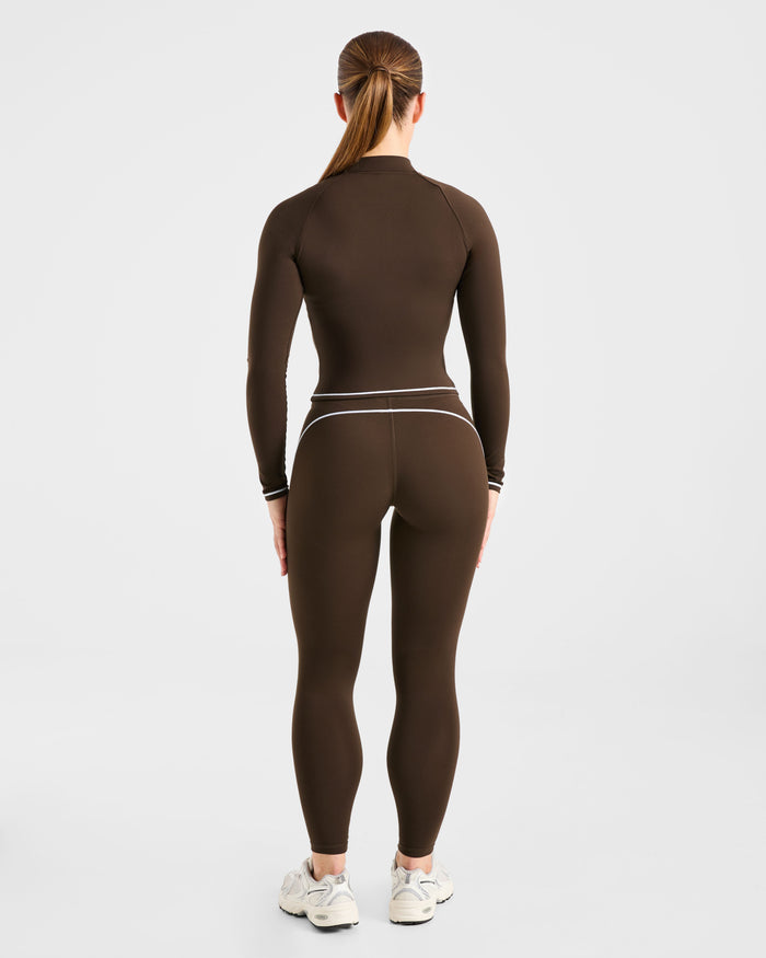Form Zip Up Jacket - Coffee Bean