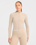 Form Zip Up Jacket - Mocha
