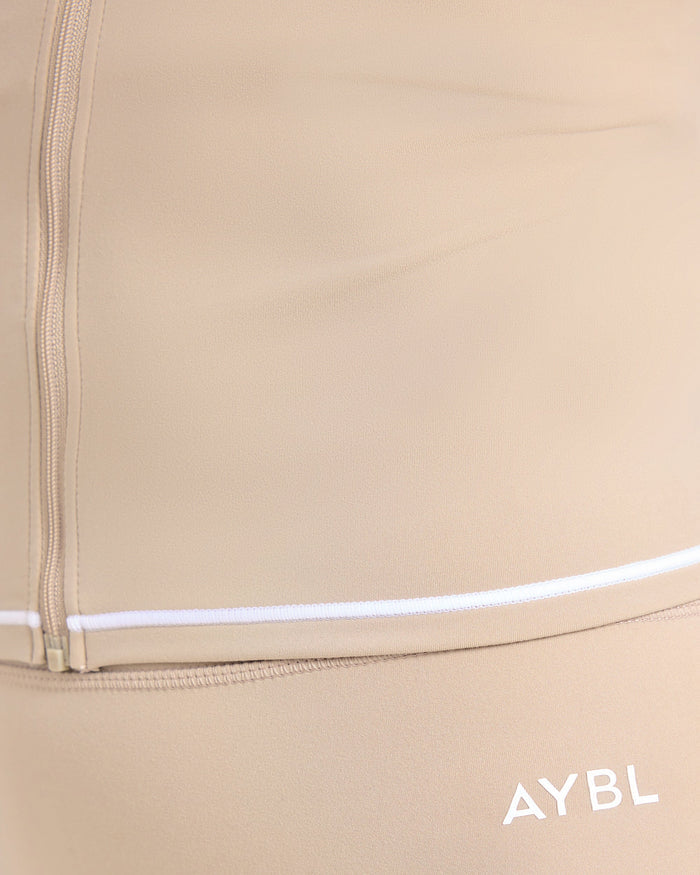 Form Zip Up Jacket - Mocha