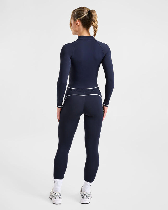 Form Zip Up Jacket - Muted Navy