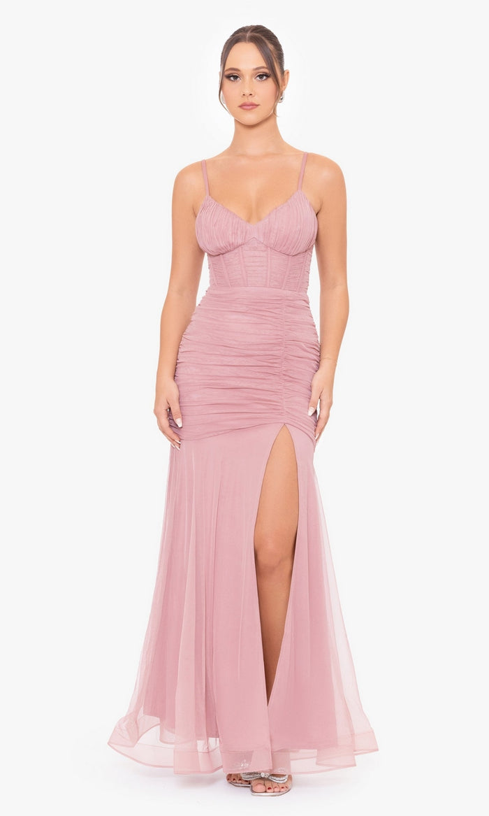 Rose Formal Long Dress 4682BN by Blondie Nites